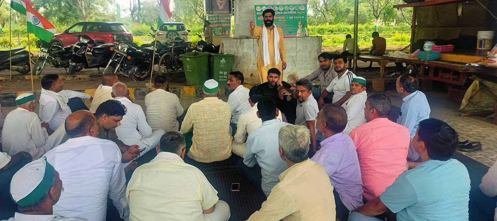 गौतमबुद्ध नगर,,धरने 113 वे दिन भी जारी, मांग पूरी नहीं होगी तब तक धरना जारी रहेगा, भारतीय किसान यूनियन अराजनैतिक, GBN Express news