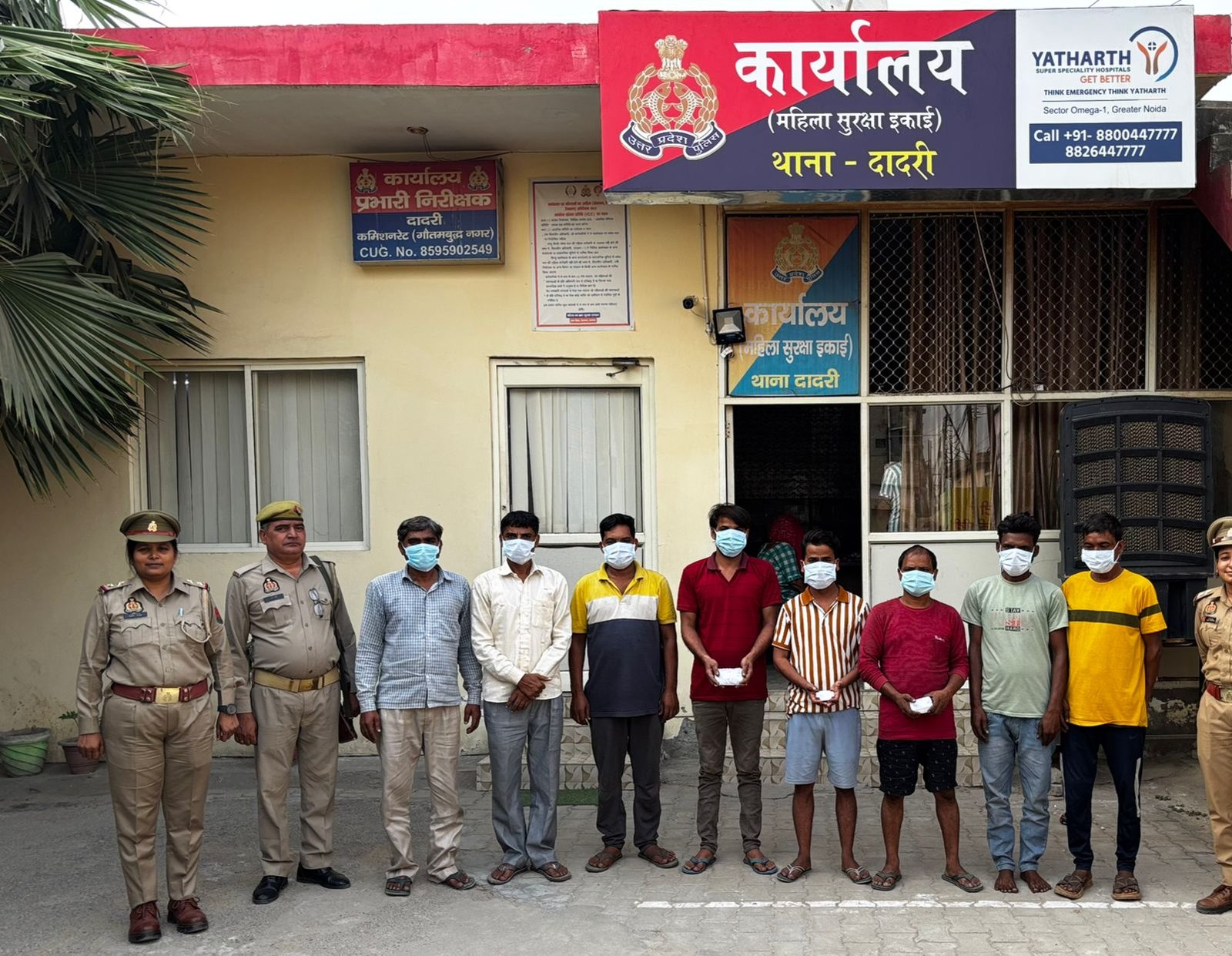 थाना दादरी पुलिस द्वारा सार्वजनिक स्थान पर जुआ खेलने वाले 08 अभियुक्त गिरफ्तार, कब्जे/फड से ताश की 02 गड्डी व कुल 8840 रुपये बरामद। GBN Express news