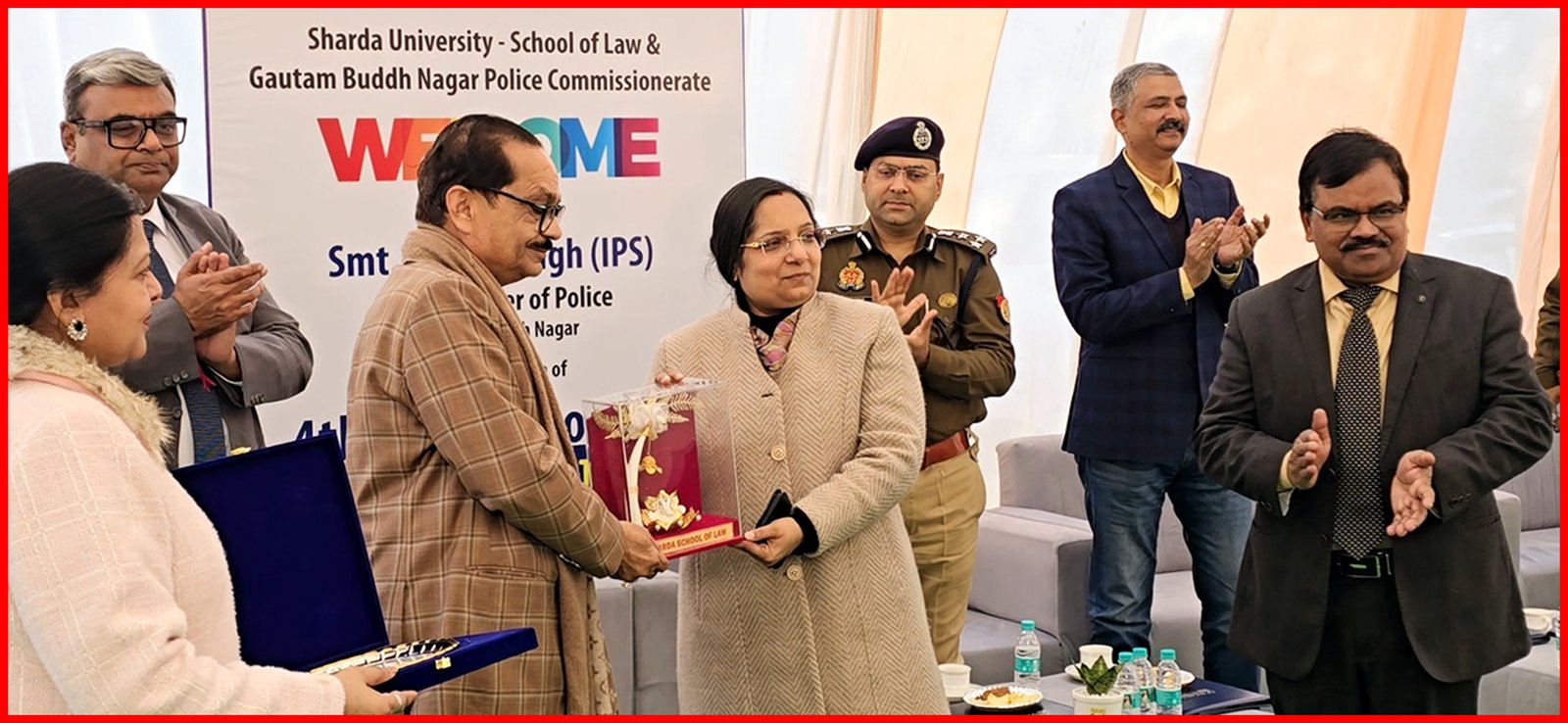 ग्रेटर नोएडा,,शारदा विश्वविद्यालय,,टूटते रिश्तों में मिठास दे रहा FDRC,फैमिली डिस्प्यूट रिसोल्युशन क्लीनिक को हुए चार साल,ग्रेटर नोएडा के नॉलेज पार्क थाने में शारदा विश्वविद्यालय के सहयोग से मनाया गया स्थापना दिवस  I GBN Express news