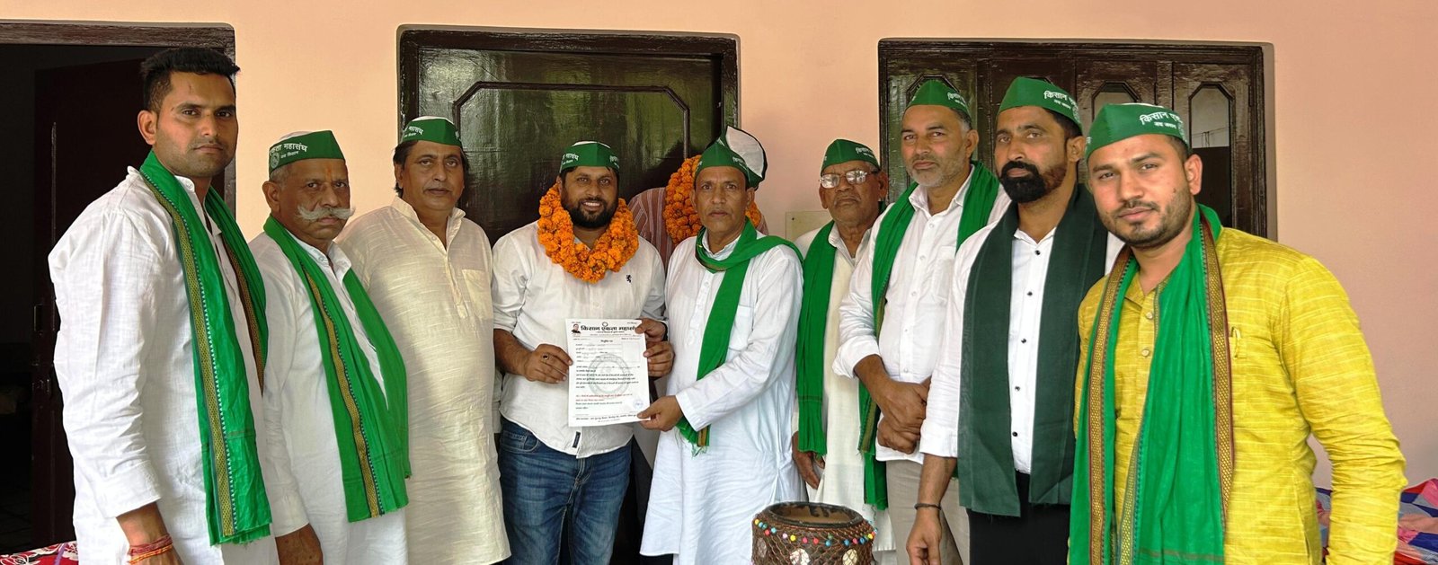 मेरठ- अभिषेक चपराना को किसान एकता महासंघ का जिला अध्यक्ष मेरठ मनोनीत किया गया