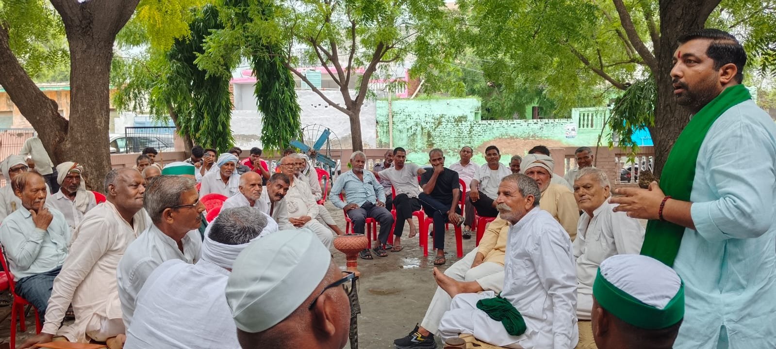 दनकौर- भाकियू की 30 जुलाई को होने वाली महापंचायत की तैयारी I