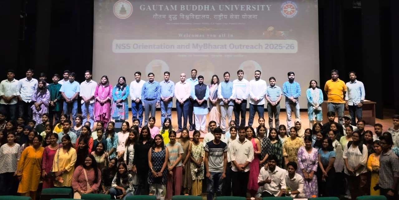 ग्रेटर नोएडा - गौतम बुद्ध विश्वविद्यालय में आयोजित हुआ NSS एवं MyBharat Outreach अभिमुखीकरण कार्यक्रम I