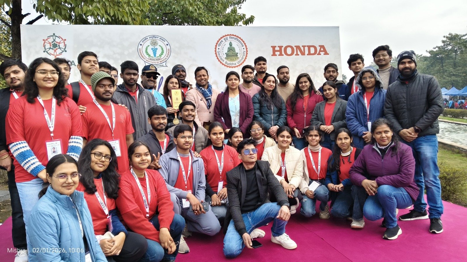 ग्रेटर नोएडा - विश्व कैंसर दिवस पर गौतम बुद्ध विश्वविद्यालय में ‘रन टू सेव लाइफ ’ मैराथन,