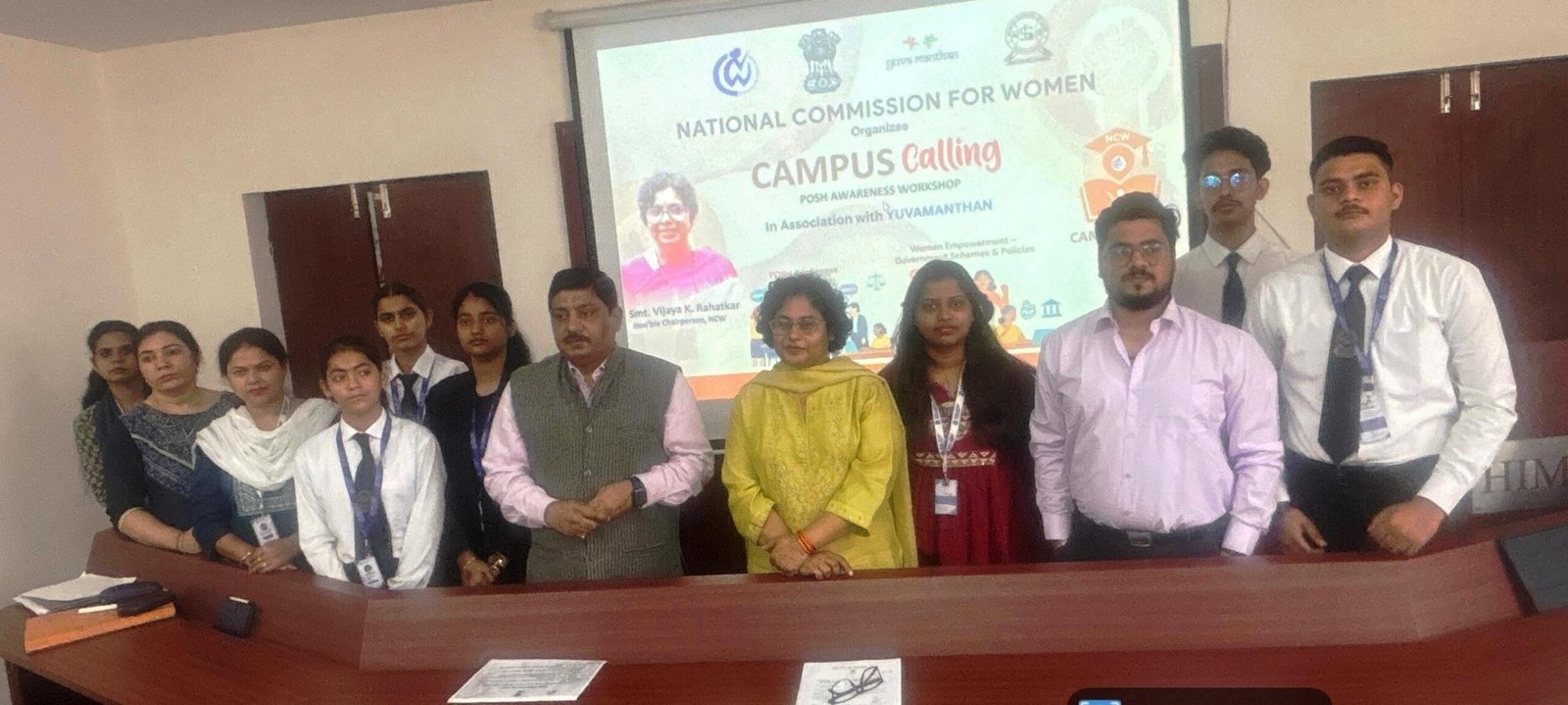 हरलाल स्कूल ऑफ लॉ ने आज राष्ट्रीय महिला आयोग के कैंपस कॉलिंग पॉश जागरूकता कार्यशाला का आयोजन I